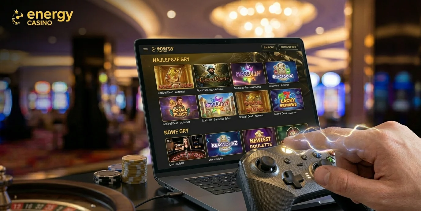 Energy Casino biblioteka slotów na laptopie z najlepszymi grami
