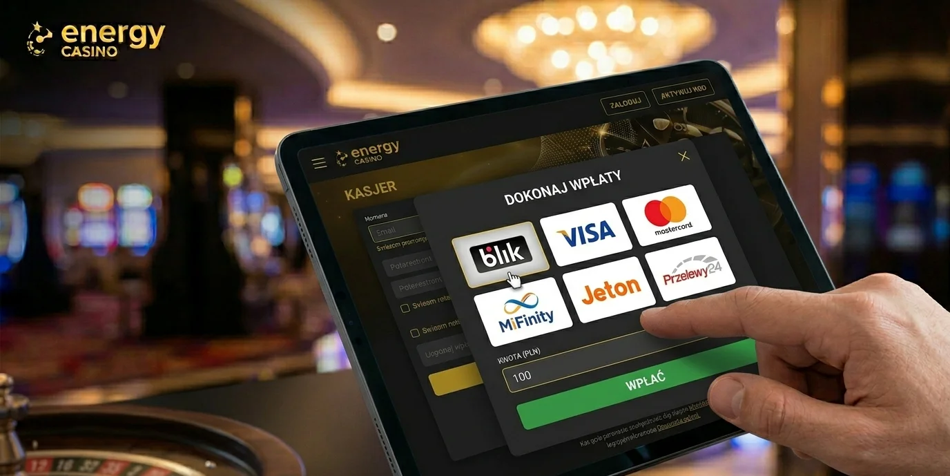 Kasa Energy Casino z metodami BLIK Visa i Mastercard dla polskich graczy